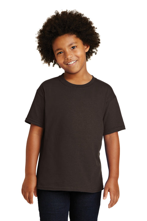 Gildan ®  - Youth  Heavy Cotton ™  100% Cotton T-Shirt.  5000B - [Dark Chocolate]