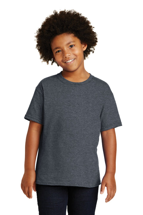 Gildan ®  - Youth  Heavy Cotton ™  100% Cotton T-Shirt.  5000B - [Dark Heather]