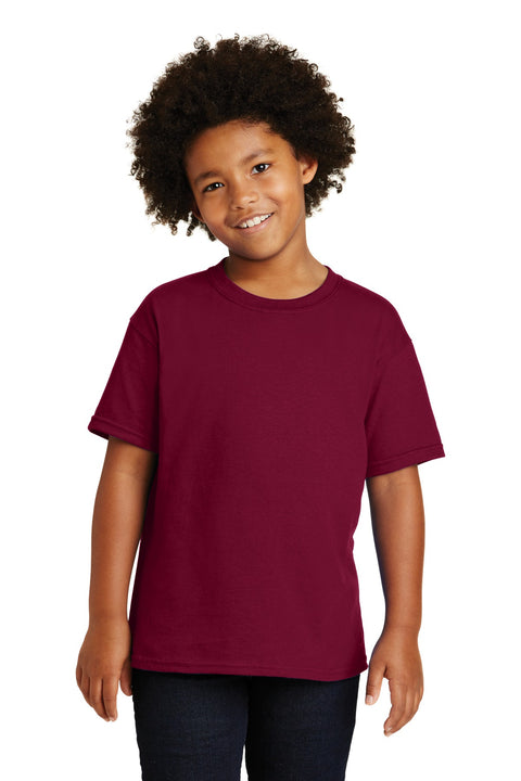 Gildan ®  - Youth  Heavy Cotton ™  100% Cotton T-Shirt.  5000B - [Garnet]