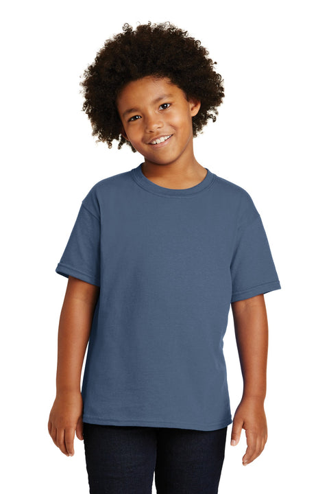 Gildan ®  - Youth  Heavy Cotton ™  100% Cotton T-Shirt.  5000B - [Indigo Blue]