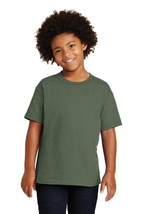 Gildan ®  - Youth  Heavy Cotton ™  100% Cotton T-Shirt.  5000B - [Military Green]