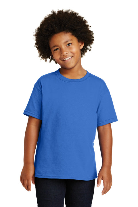 Gildan ®  - Youth  Heavy Cotton ™  100% Cotton T-Shirt.  5000B - [Neon Blue]