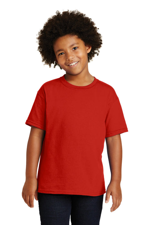 Gildan ®  - Youth  Heavy Cotton ™  100% Cotton T-Shirt.  5000B - [Red]