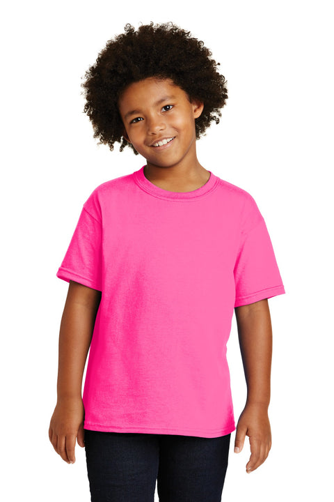 Gildan ®  - Youth  Heavy Cotton ™  100% Cotton T-Shirt.  5000B - [Safety Pink]