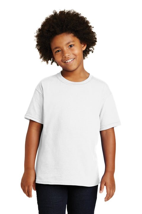Gildan ®  - Youth  Heavy Cotton ™  100% Cotton T-Shirt.  5000B - [White]
