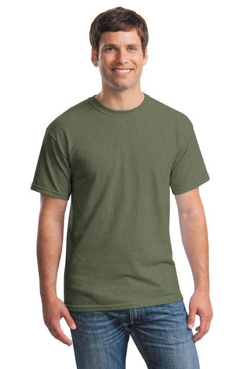 Gildan ®  - Heavy Cotton ™  100% Cotton T-Shirt.  5000 - [Heather Military Green]