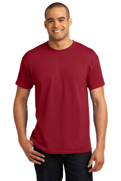 Hanes ®  - EcoSmart ®  50/50 Cotton/Poly T-Shirt.  5170 - [Deep Red]