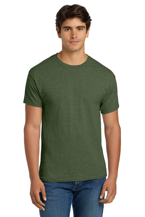 Hanes ®  - EcoSmart ®  50/50 Cotton/Poly T-Shirt.  5170 - [Heather Green]