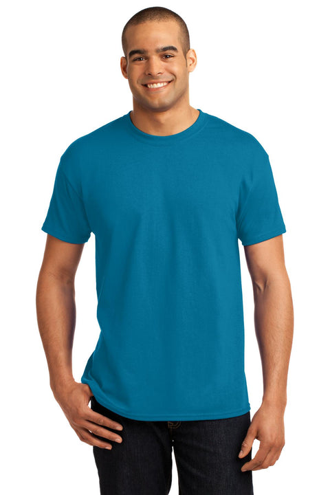 Hanes ®  - EcoSmart ®  50/50 Cotton/Poly T-Shirt.  5170 - [Teal]