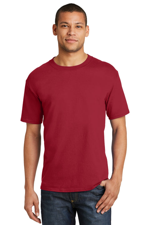 Hanes ®  Beefy-T ®  - 100% Cotton T-Shirt.  5180 - [Deep Red]