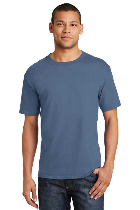 Hanes ®  Beefy-T ®  - 100% Cotton T-Shirt.  5180 - [Denim Blue]