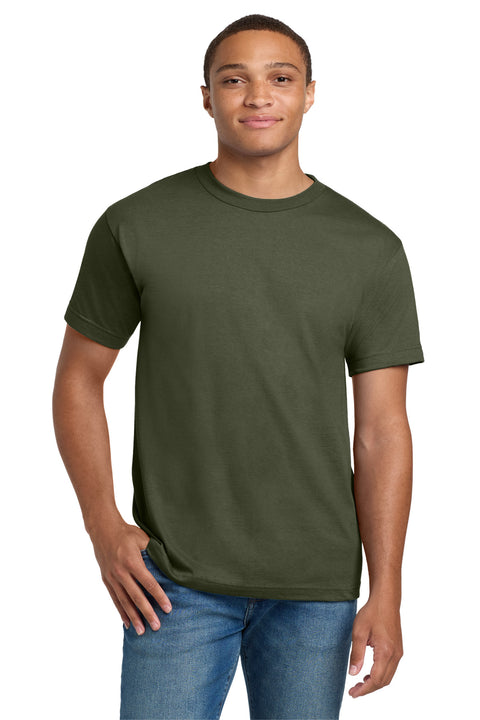 Hanes ®  Beefy-T ®  - 100% Cotton T-Shirt.  5180 - [Fatigue Green]