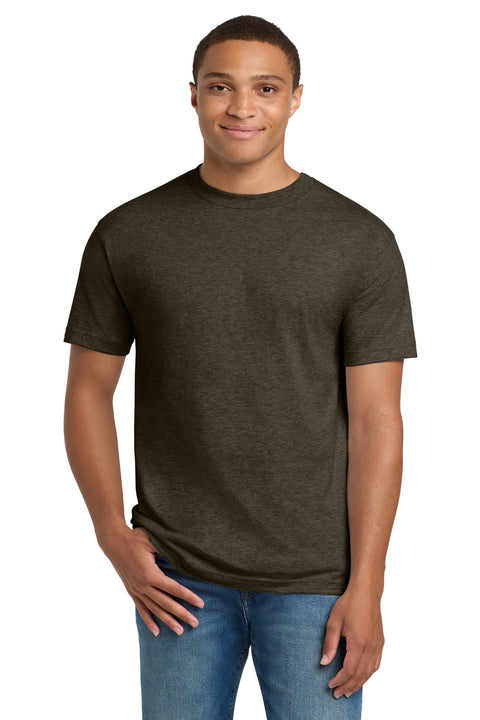 Hanes ®  Beefy-T ®  - 100% Cotton T-Shirt.  5180 - [Heather Brown]