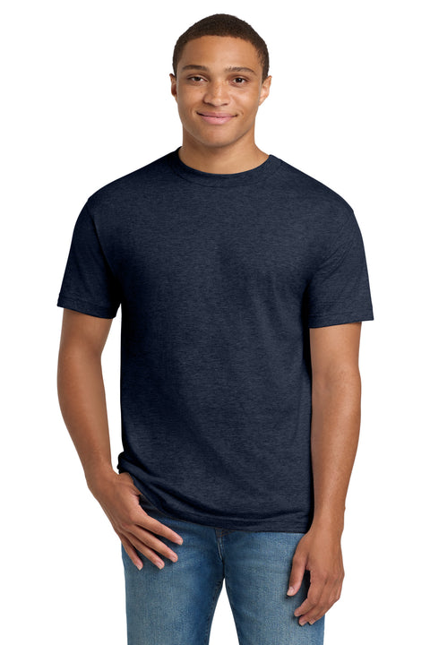 Hanes ®  Beefy-T ®  - 100% Cotton T-Shirt.  5180 - [Heather Navy]