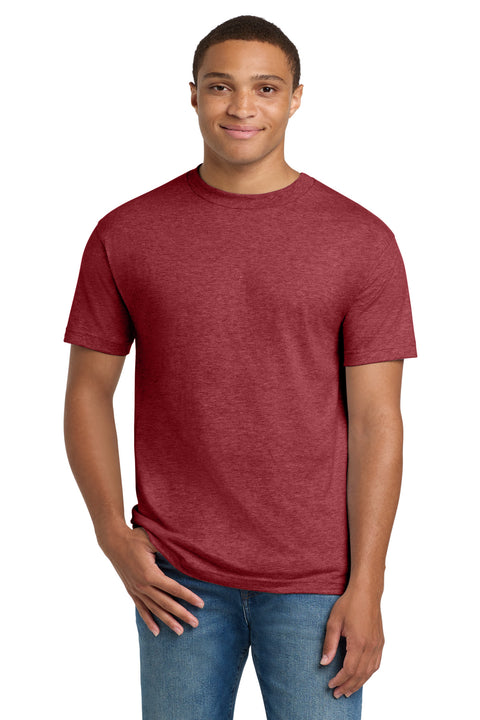 Hanes ®  Beefy-T ®  - 100% Cotton T-Shirt.  5180 - [Heather Red]