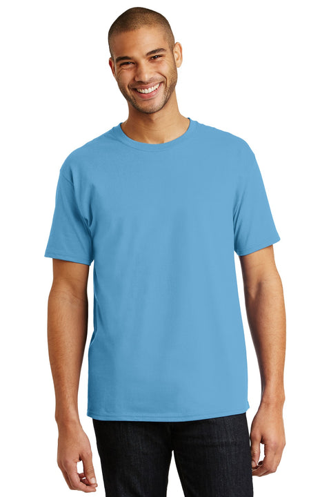 Hanes ®  Authentic 100% Cotton T-Shirt.  5250 - [Aquatic Blue]