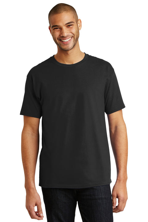 Hanes ®  Authentic 100% Cotton T-Shirt.  5250 - [Black]