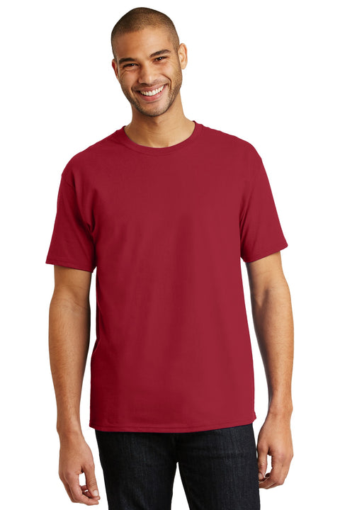 Hanes ®  Authentic 100% Cotton T-Shirt.  5250 - [Deep Red]