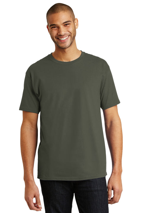 Hanes ®  Authentic 100% Cotton T-Shirt.  5250 - [Fatigue Green]