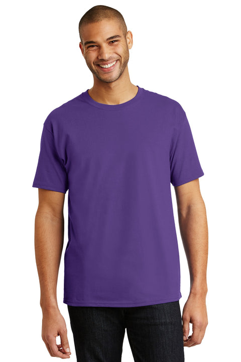 Hanes ®  Authentic 100% Cotton T-Shirt.  5250 - [Purple]