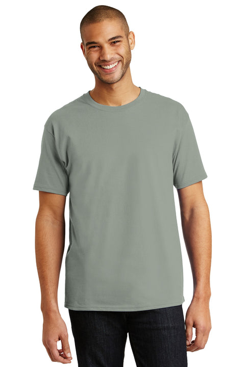 Hanes ®  Authentic 100% Cotton T-Shirt.  5250 - [Stonewashed Green]