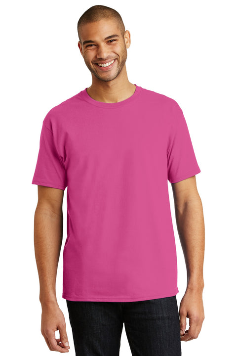 Hanes ®  Authentic 100% Cotton T-Shirt.  5250 - [Wow Pink]