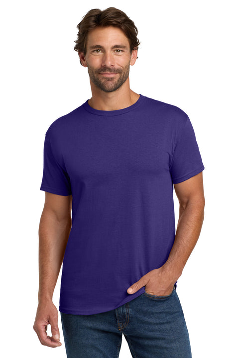 Hanes ®  - Essential-T 100%  Cotton T-Shirt.  5280 - [Athletic Purple]