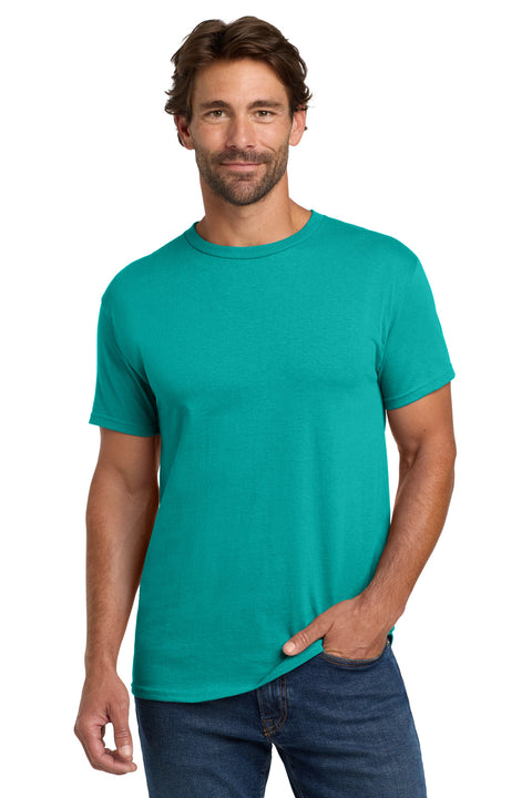 Hanes ®  - Essential-T 100%  Cotton T-Shirt.  5280 - [Athletic Teal]