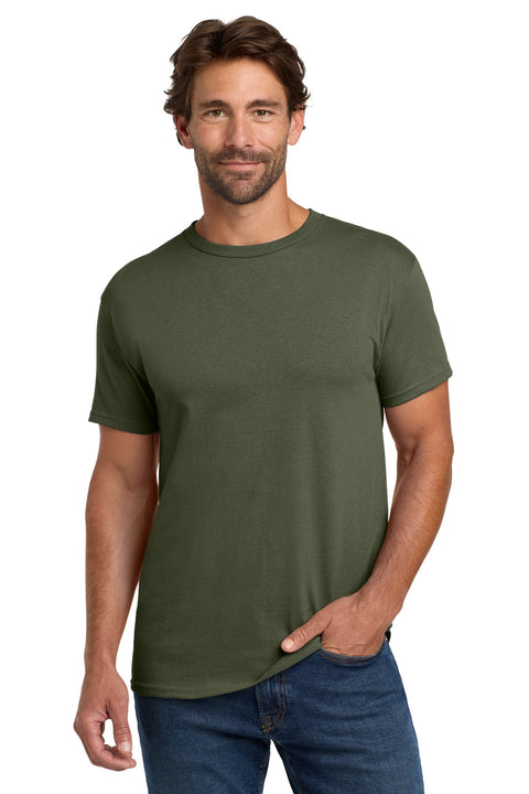 Hanes ®  - Essential-T 100%  Cotton T-Shirt.  5280 - [Fatigue Green]