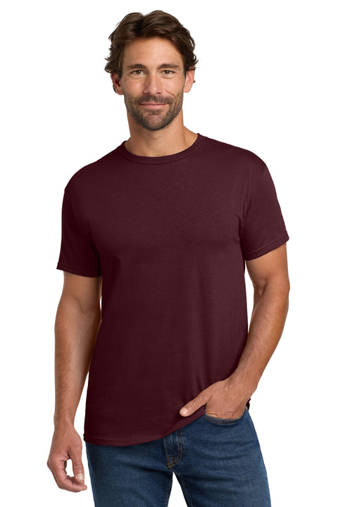 Hanes ®  - Essential-T 100%  Cotton T-Shirt.  5280 - [Maroon]