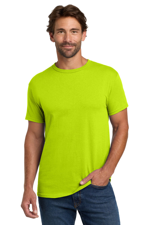 Hanes ®  - Essential-T 100%  Cotton T-Shirt.  5280 - [Safety Green]
