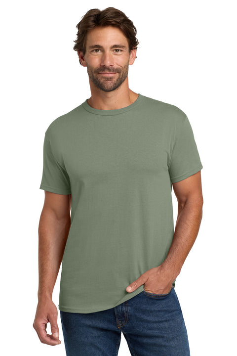 Hanes ®  - Essential-T 100%  Cotton T-Shirt.  5280 - [Stonewashed Green]
