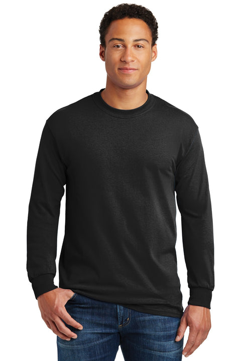 Gildan ®  - Heavy Cotton ™  100% Cotton Long Sleeve T-Shirt.  5400 - [Black]