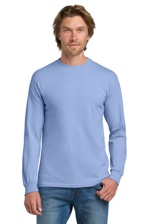 Gildan ®  - Heavy Cotton ™  100% Cotton Long Sleeve T-Shirt.  5400 - [Carolina Blue]