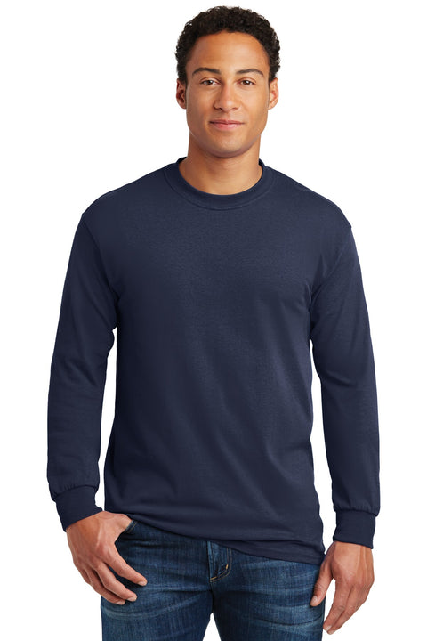 Gildan ®  - Heavy Cotton ™  100% Cotton Long Sleeve T-Shirt.  5400 - [Navy]