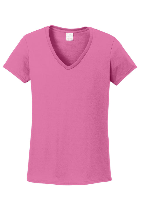 Gildan® Women's Heavy Cotton™ 100% Cotton V-Neck T-Shirt. 5V00L