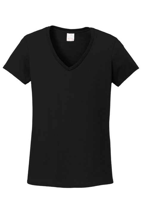 Gildan® Women's Heavy Cotton™ 100% Cotton V-Neck T-Shirt. 5V00L