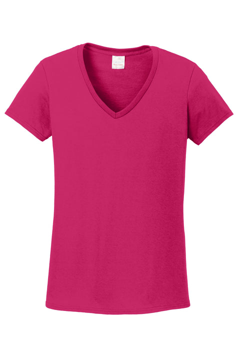 Gildan® Women's Heavy Cotton™ 100% Cotton V-Neck T-Shirt. 5V00L
