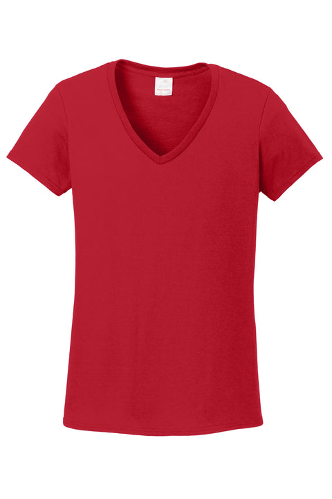 Gildan® Women's Heavy Cotton™ 100% Cotton V-Neck T-Shirt. 5V00L