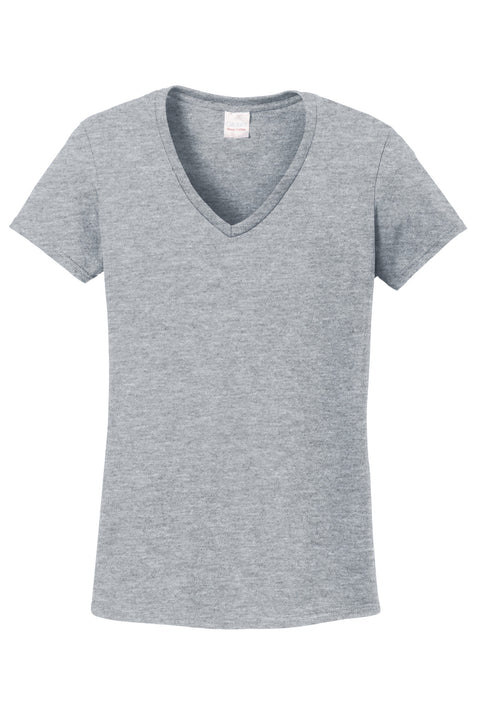 Gildan® Women's Heavy Cotton™ 100% Cotton V-Neck T-Shirt. 5V00L