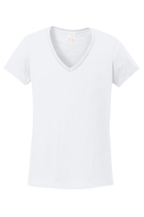 Gildan® Women's Heavy Cotton™ 100% Cotton V-Neck T-Shirt. 5V00L