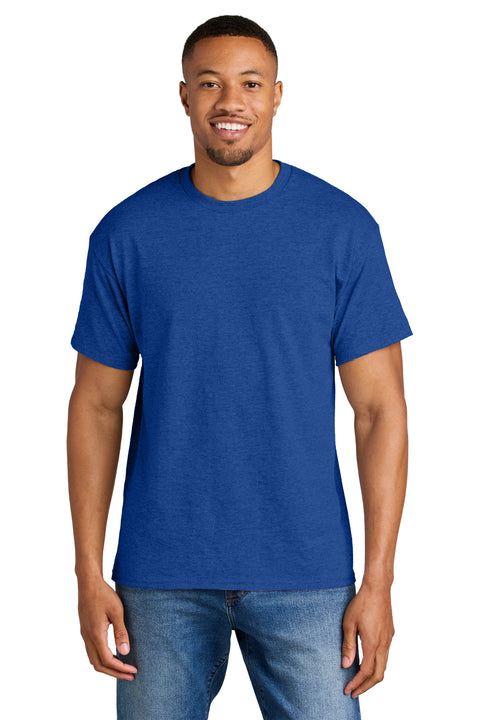 Gildan ®  DryBlend ®  50 Cotton/50 Poly T-Shirt. 8000 - [Heather Deep Royal]