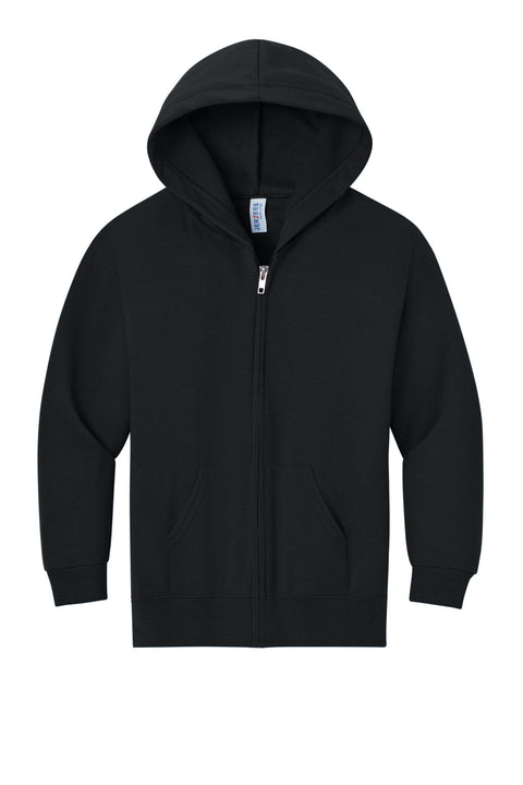 Jerzees® - Youth NuBlend® Full-Zip Hooded Sweatshirt.  993B