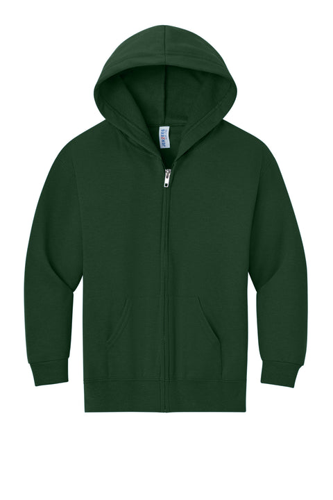 Jerzees® - Youth NuBlend® Full-Zip Hooded Sweatshirt.  993B