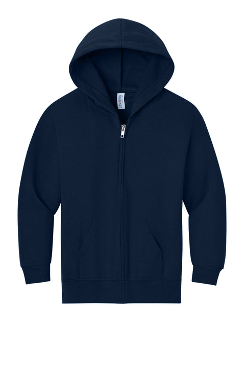 Jerzees® - Youth NuBlend® Full-Zip Hooded Sweatshirt.  993B