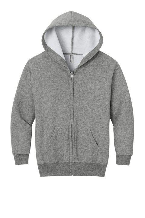 Jerzees® - Youth NuBlend® Full-Zip Hooded Sweatshirt.  993B