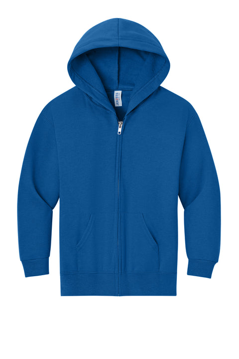 Jerzees® - Youth NuBlend® Full-Zip Hooded Sweatshirt.  993B
