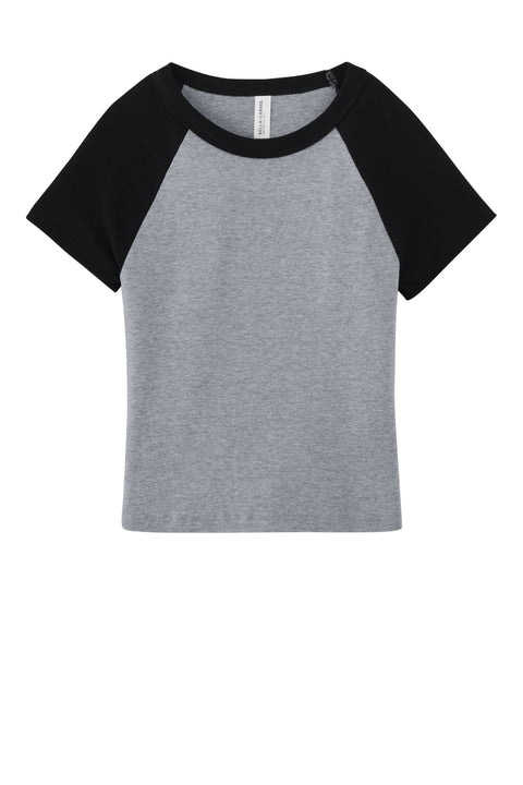 BELLA+CANVAS® Women's Micro Rib Raglan Baby Tee BC1201