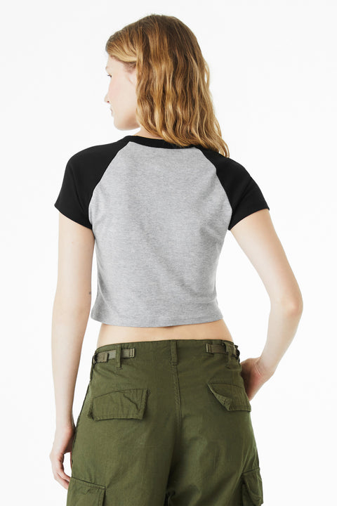 BELLA+CANVAS® Women's Micro Rib Raglan Baby Tee BC1201