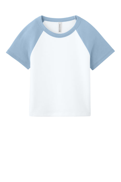 BELLA+CANVAS® Women's Micro Rib Raglan Baby Tee BC1201